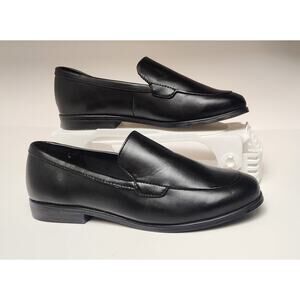 Solanz Sole Comfort Flat Loafer Shoes Color Black Size 8.5W